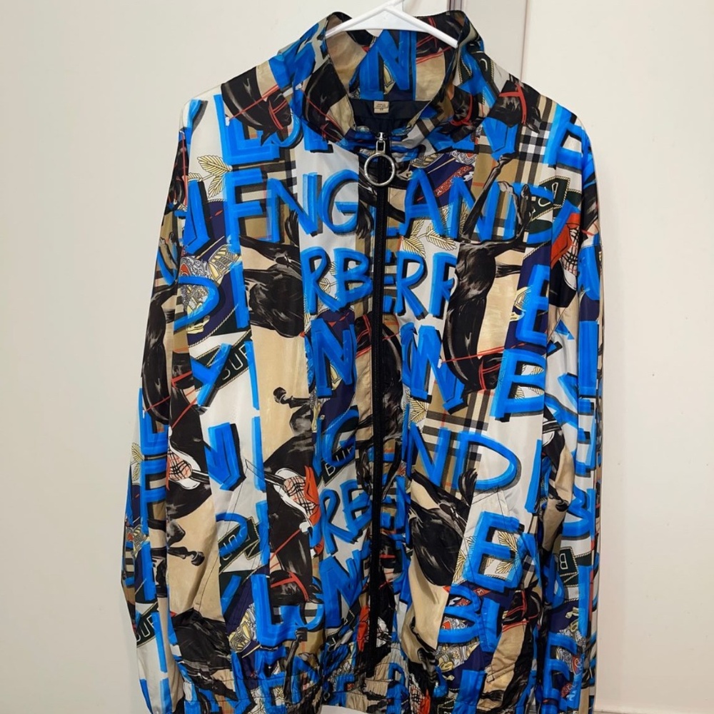 Burberry “Graffiti” Nylon Bomber jacket